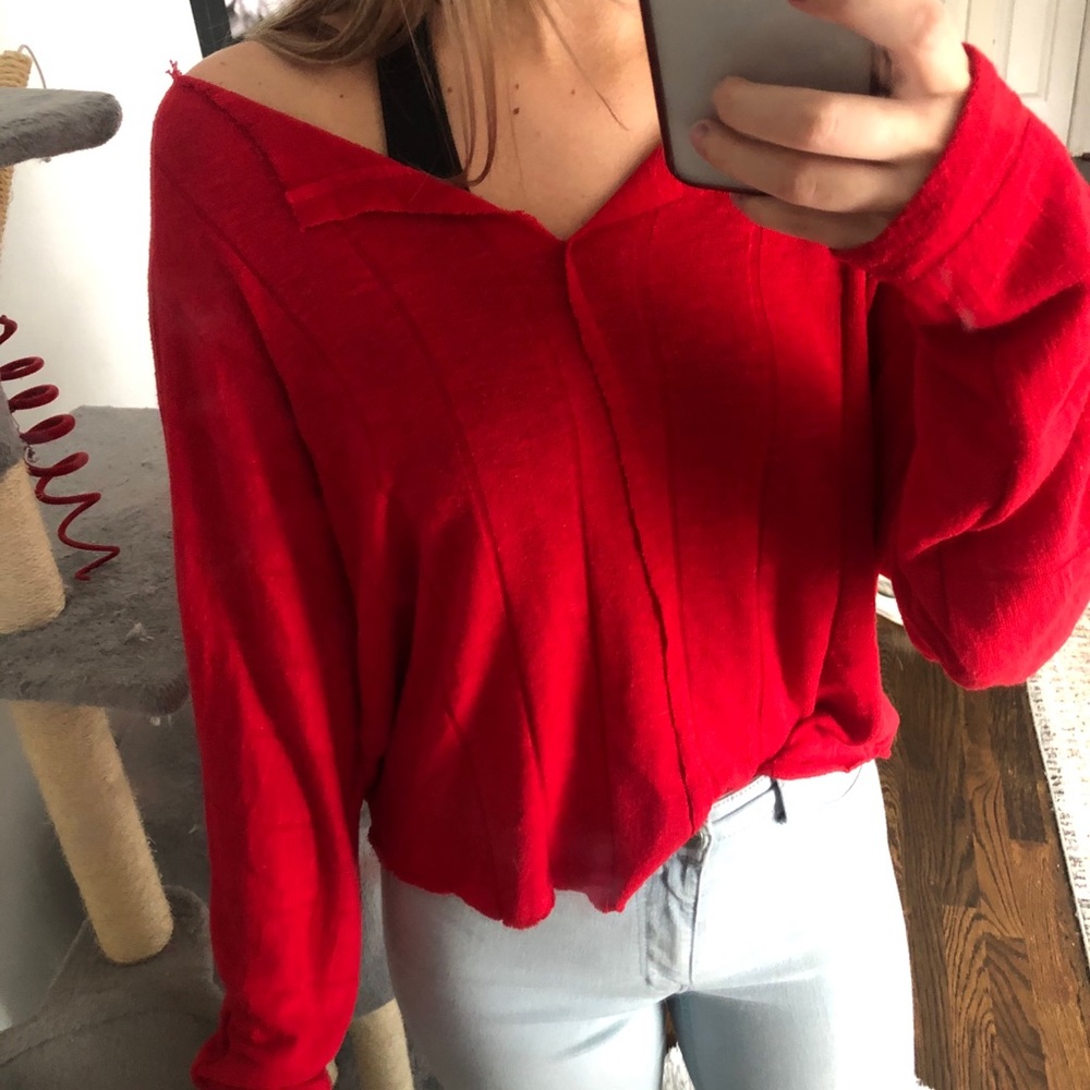 Forever 21 red cropped top